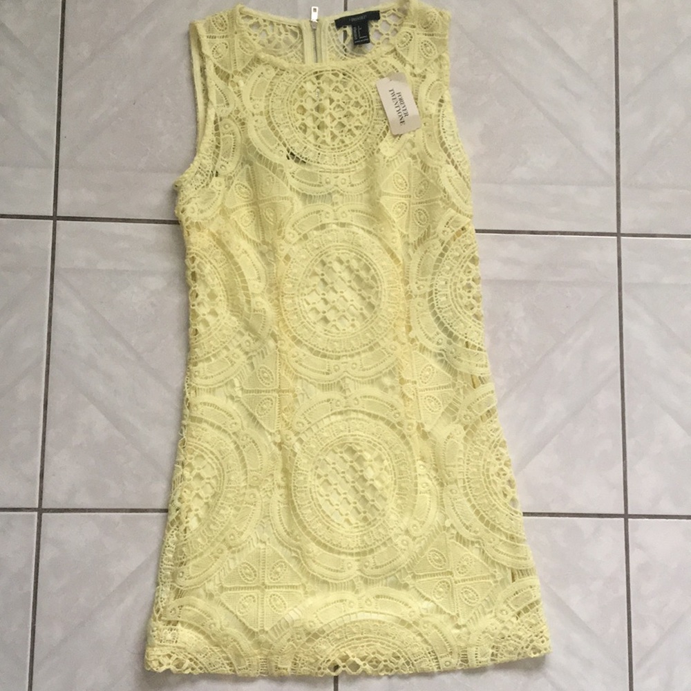 NWT Yellow Lace Dress